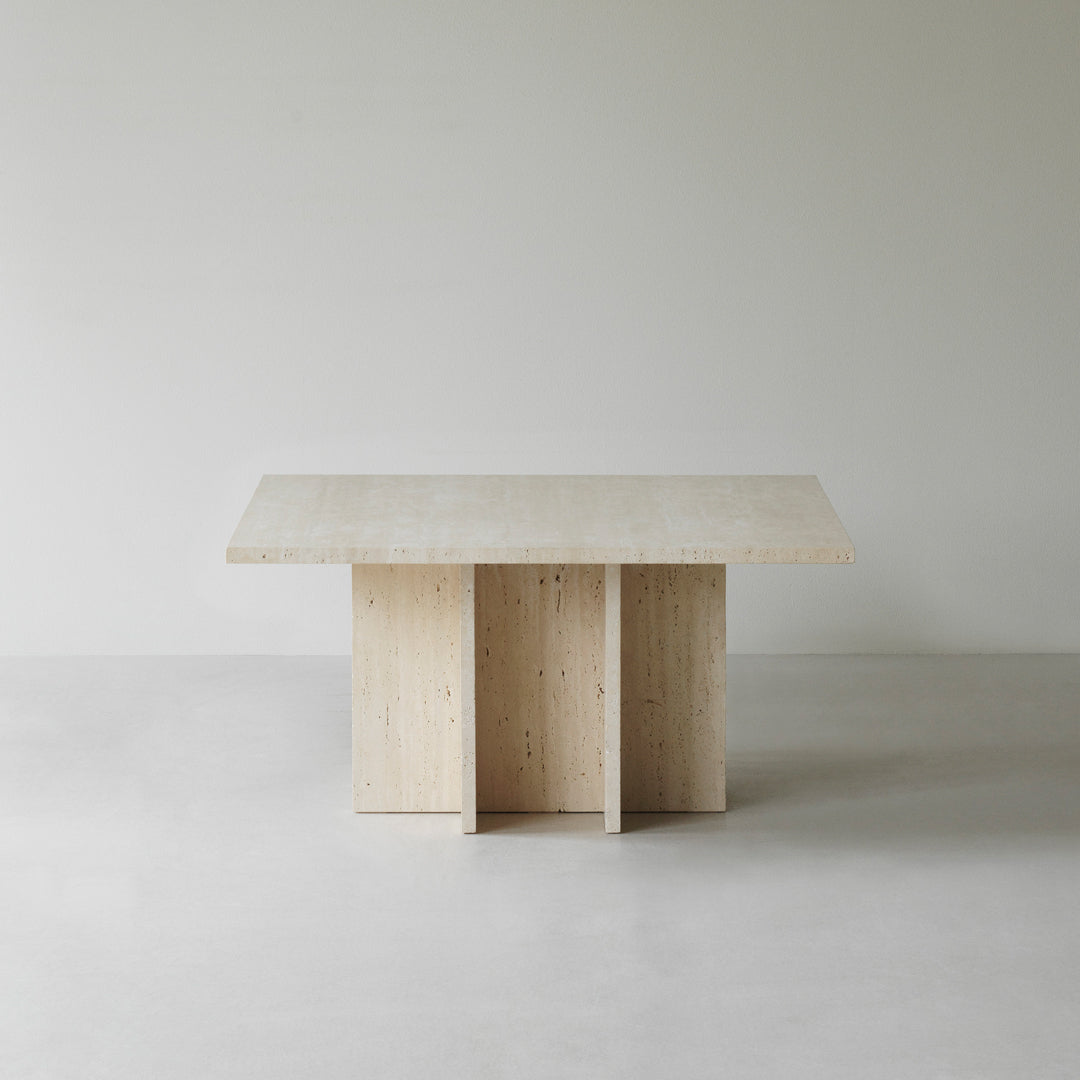 Modern Edge Coffee Table - Mid Century Minimalist Design with Metal Legs for Living Room, Lounge & Office - Sturdy & Stylish Home Decor Furniture