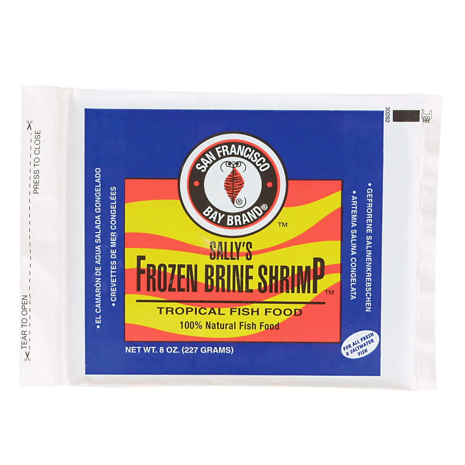 Premium Frozen Brine Shrimp 8oz Flatpak by San Francisco Bay Brand – High-Protein Aquatic Food for Fish, Turtles & Marine Pets – Ideal for Feeding Tropical Fish, Reef Tanks & Aquarium Habitats