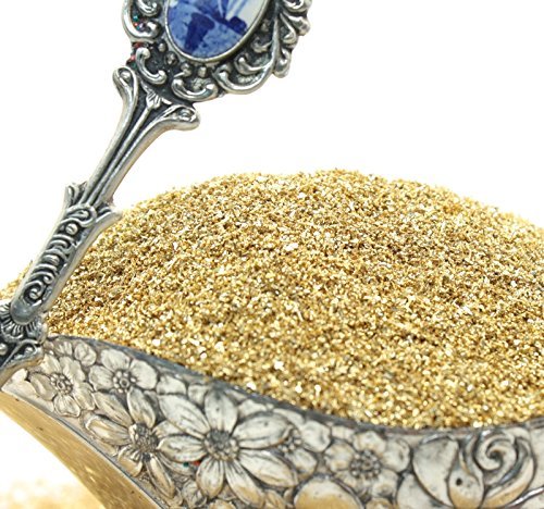 Premium German Glass Glitter - 4 Ounce Bag (90 Grit) - Sparkly Gold Craft Glitter for DIY, Scrapbooking, Nail Art & Home Decor - Imported High-Quality Fine Glitter