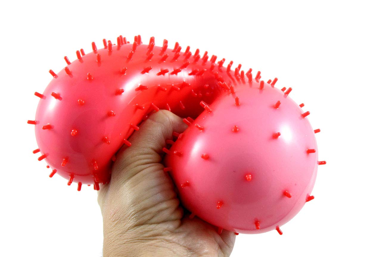 Curious Minds Busy Bags 1 Jumbo Nubby Bumpy Stretch Squishy Ball - Sensory Stress Relief Squeeze Toy for Kids & Adults (Random Color) - Perfect for Anxiety Relief, Occupational Therapy & Classroom Fidget Tools