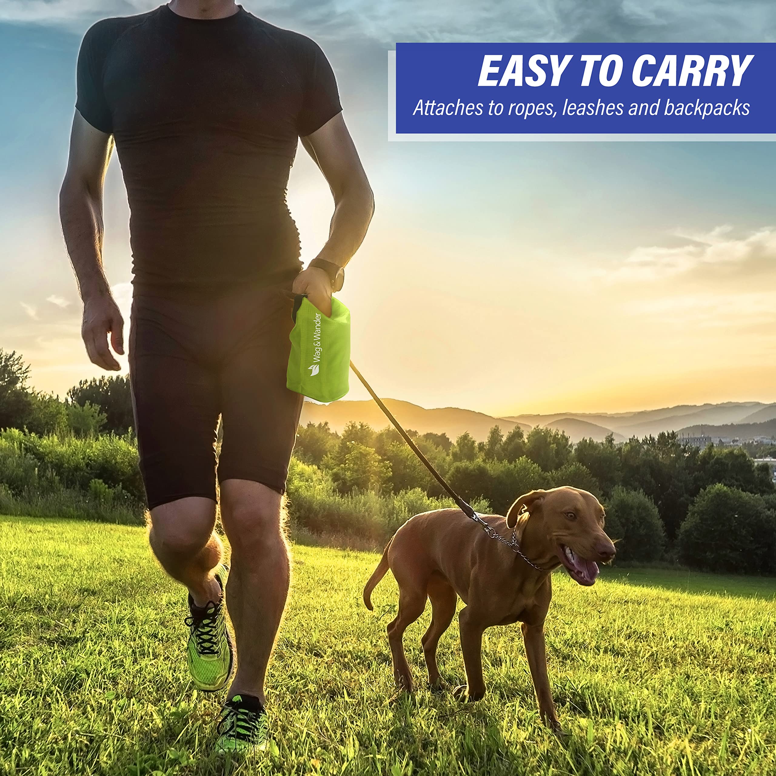 Odor-Proof Reusable Dog Poop Bag Holder - Smell Proof Waste Pouch for Dog Walkers, Hiking & Camping | Eco-Friendly Pet Waste Disposal Solution for Outdoor Adventures, Travel & Daily Walks
