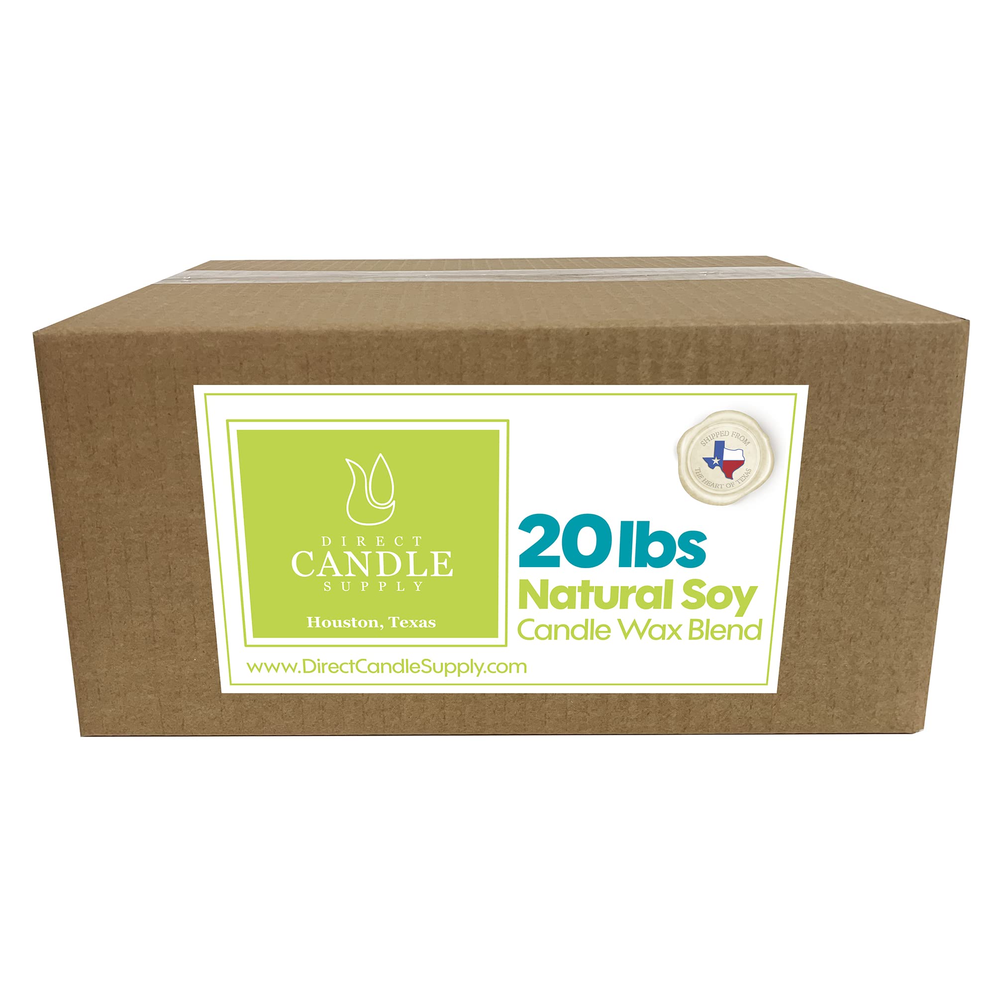 Premium 20lb Soy Wax Slab for Candle Making - Natural, Smooth Blend with High Fragrance Load Capacity | Ideal for Handmade Candles, Aromatherapy & Home Decor | Candle Making Supplies & DIY Craft Materials