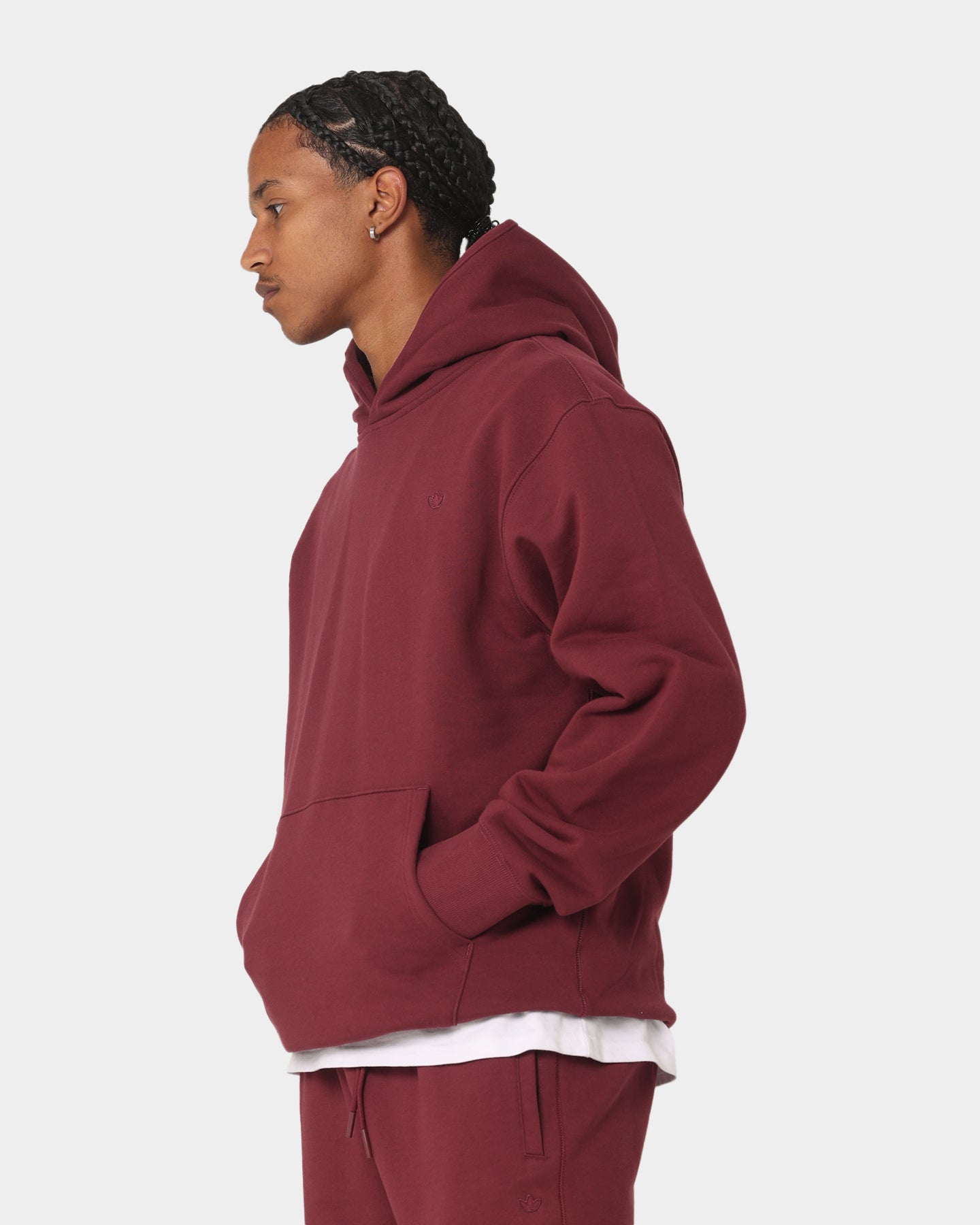 Adidas Originals French Terry Hoodie for Men & Women - Shadow Red | Comfortable Casual Pullover Sweatshirt for Gym, Running & Everyday Wear