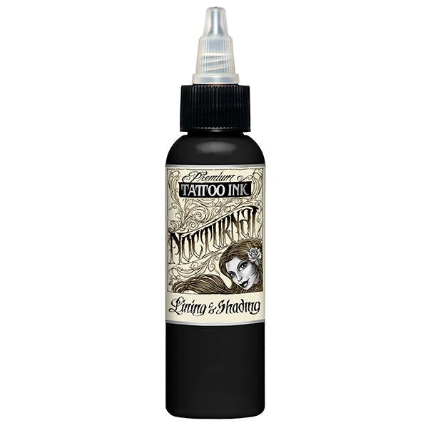 Eternal Nocturnal Lining & Shading Black Ink - Professional Tattoo Ink for Artists - Perfect for Tattoo Outlines, Shading & Permanent Makeup