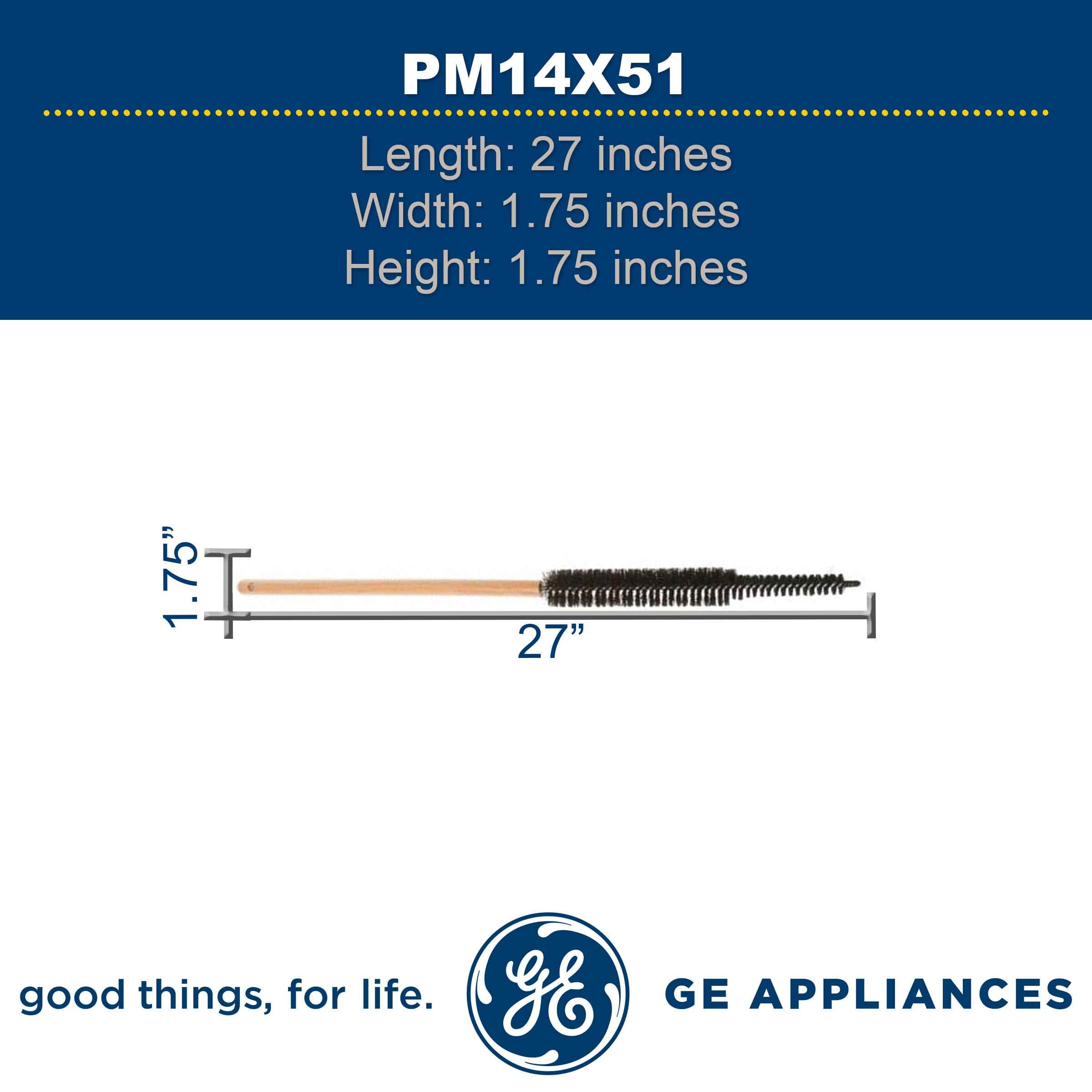 GE PM14X51 Refrigerator Coil Cleaning Brush - Heavy Duty Black Bristle Brush for AC, HVAC, and Appliance Maintenance - Perfect for Home and Commercial Use