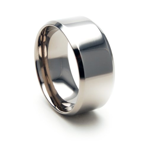 10mm Titanium Ring for Men & Women - Comfort Fit Wedding Band, Durable & Hypoallergenic - Available in 100+ Sizes & Styles - Perfect for Everyday Wear, Anniversary Gifts & Couple Rings