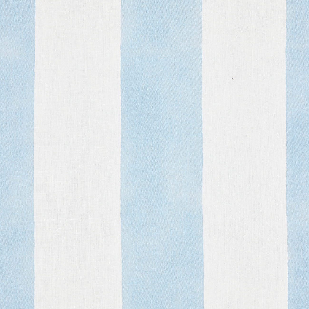 Blue Wide Stripe Block Printed Linen Fabric - Perfect for DIY Home Decor, Upholstery, and Fashion Sewing Projects