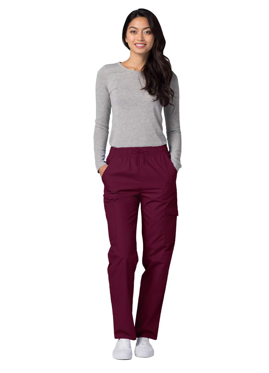Adar Women's Universal Scrubs - Comfortable Tapered Cargo Scrub Pants for Nurses, Doctors & Healthcare Professionals | Perfect for Hospital Shifts & Medical Work