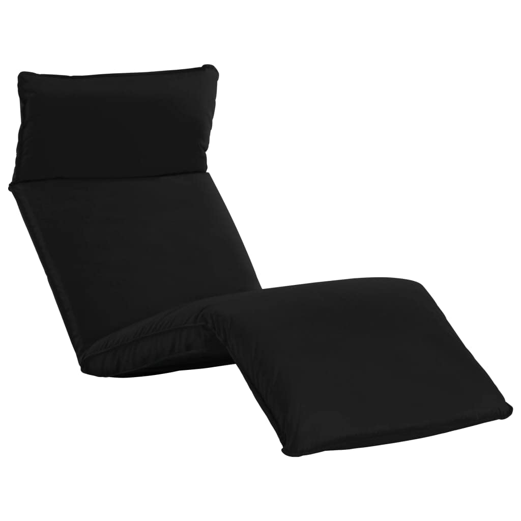 Outdoor Lounge Chair - Foldable Patio Chaise Lounge with Oxford Fabric for Beach, Pool, Deck & Garden | Comfortable Sunlounger in Black | Perfect for Relaxing, Sunbathing & Outdoor Leisure