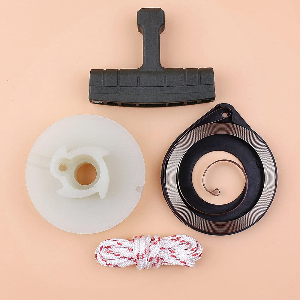Husqvarna 51 55 55 Rancher Chainsaw Recoil Starter Spring Pulley Grip Rope Kit - Replacement Parts for EPA Chainsaws - Perfect for DIY Repairs & Outdoor Maintenance