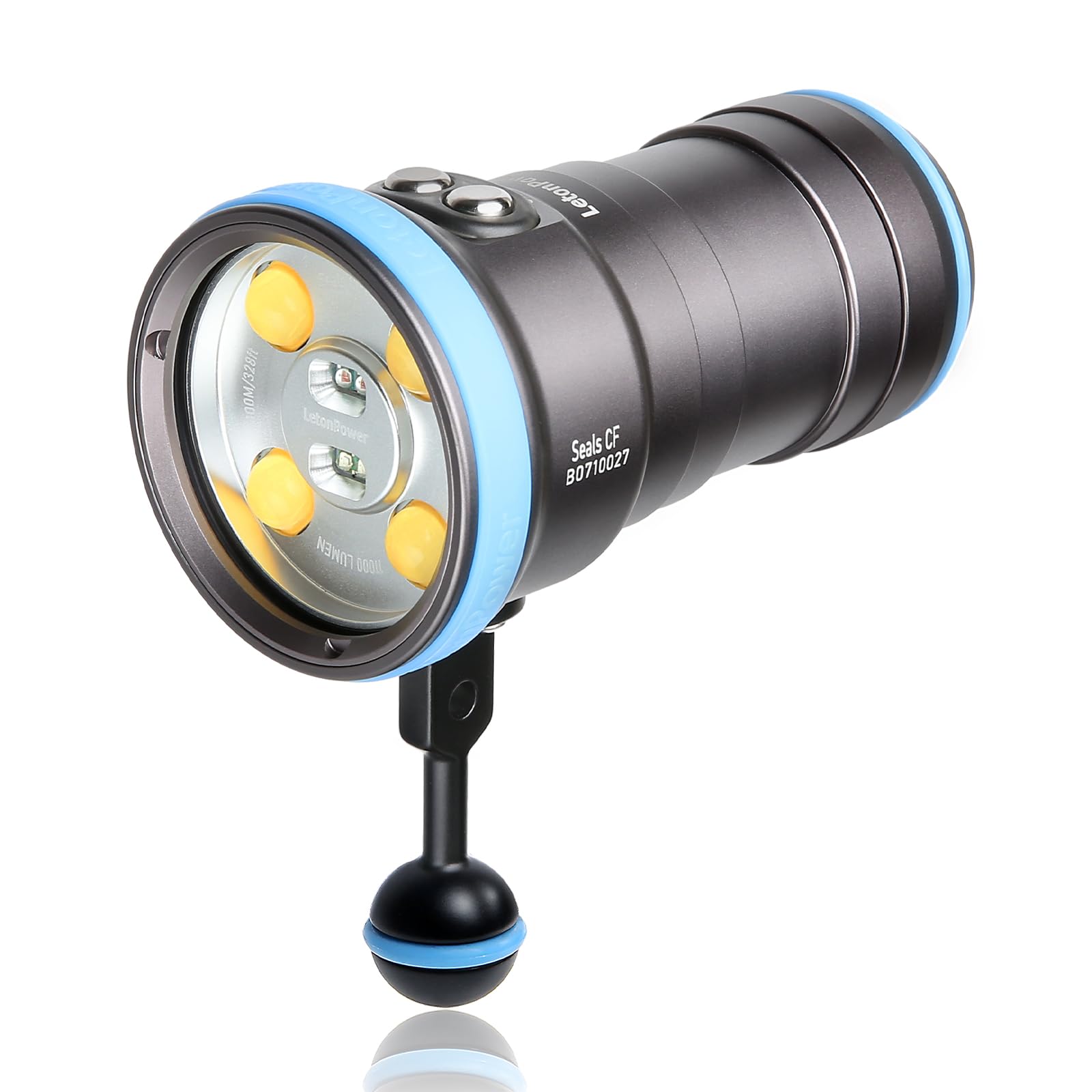 Professional 6000 Lumen Scuba Diving Light - 100m Waterproof Underwater Flashlight for Photography & Video, 96 CRI 120° Wide Beam - Perfect for Night Diving, Cave Exploration & Marine Life Observation