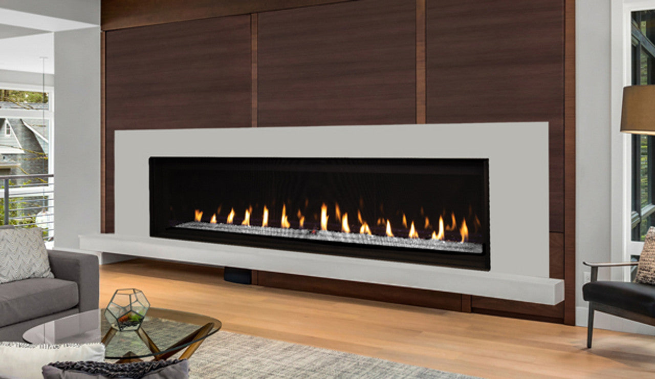 72 Inch Linear Contemporary Direct Vent Natural Gas Fireplace - Modern Home Heating Solution for Living Rooms & Bedrooms | DRL6072