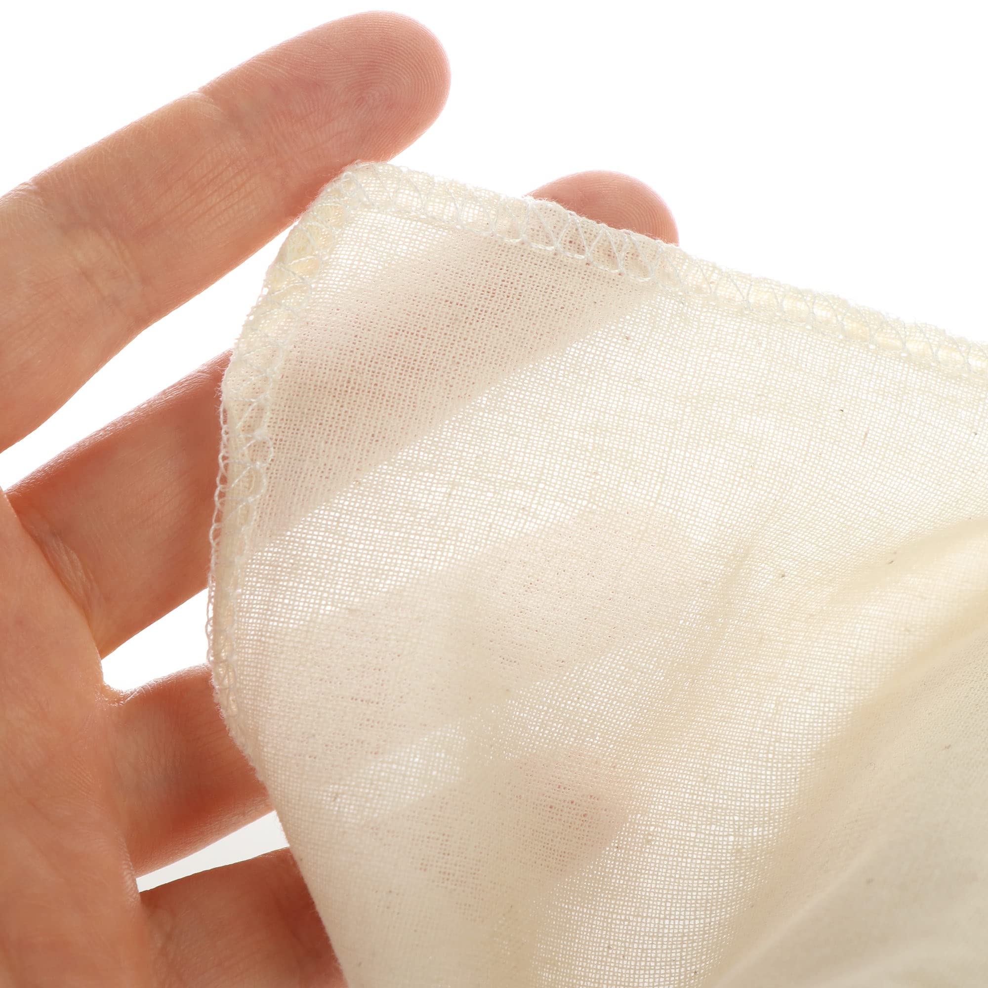 COM-FOUR® 10-Pack 100% Cotton Reusable Potato Press Bags - Multi-Purpose Dumpling Maker & Cheesecloth for Cooking, Baking, Canning - Perfect for Homemade Pierogi, Gnocchi, and Pasta Making
