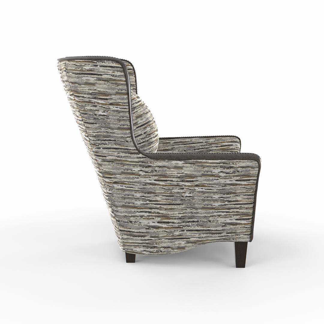 Alyssa High Style Chair - Modern Accent Chair for Living Room, Bedroom & Office - Comfortable Upholstered Armchair with Sturdy Metal Legs - Perfect for Reading, Relaxing & Home Decor