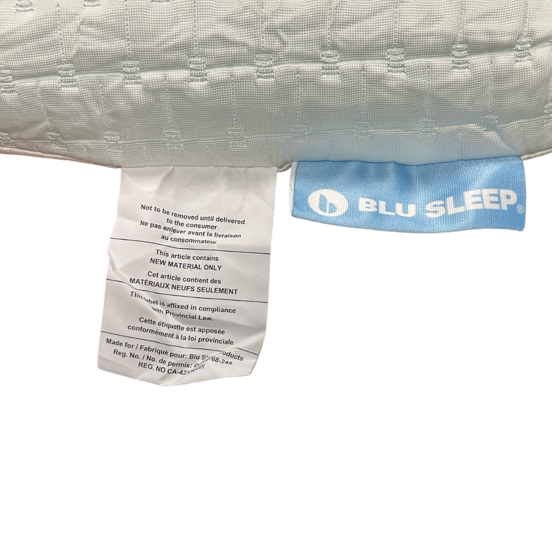 Blu Sleep Bio Aloe Vera Pillow - Cooling Gel Memory Foam Pillow for Side Sleepers | Hypoallergenic & Antibacterial | Perfect for Hot Sleepers, Neck Pain Relief & Better Sleep