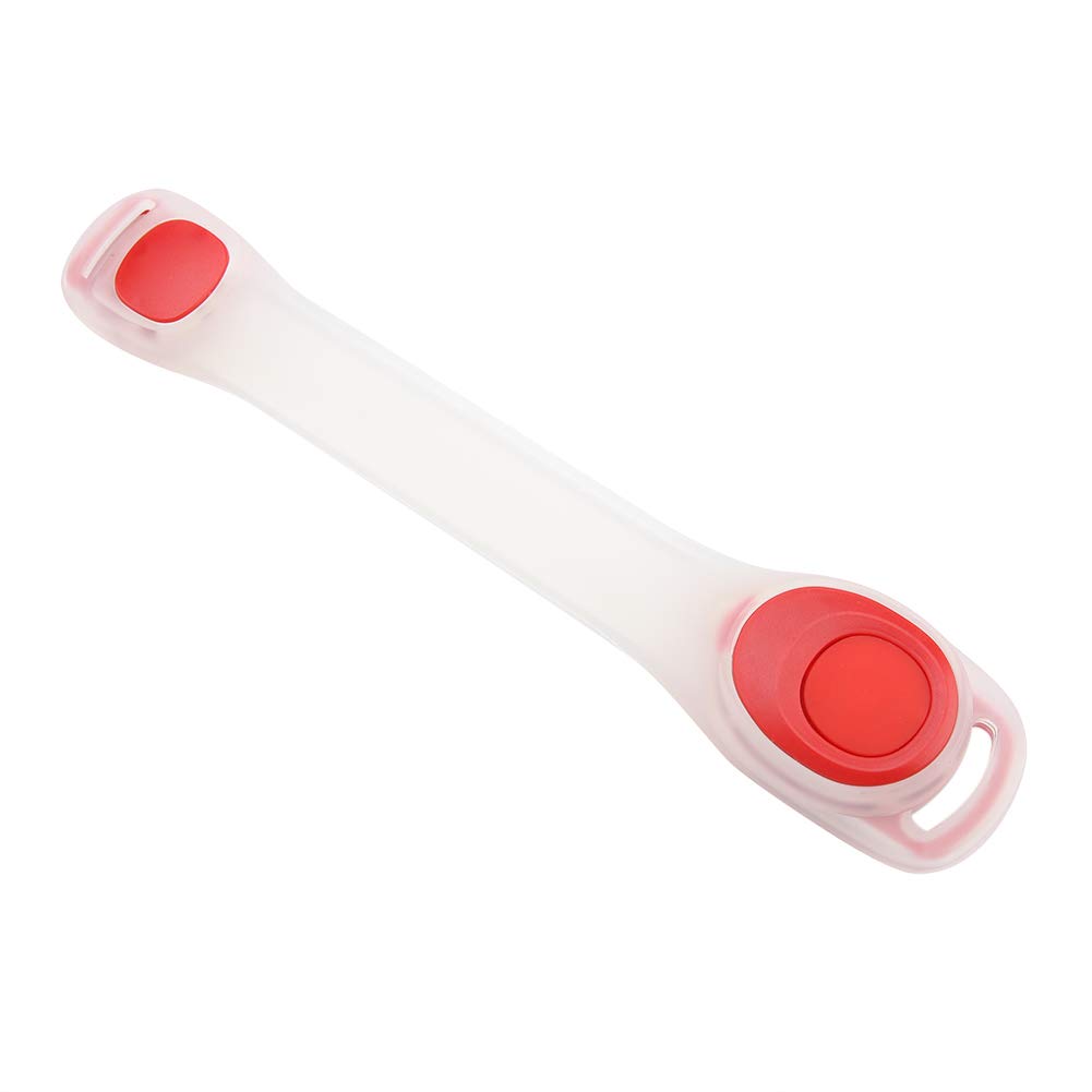 LED Running Lamp Cycling Arm Belt Light - Waterproof & Adjustable for Night Jogging, Cycling, Outdoor Sports (Red Shell) - Perfect for Nighttime Safety & Visibility