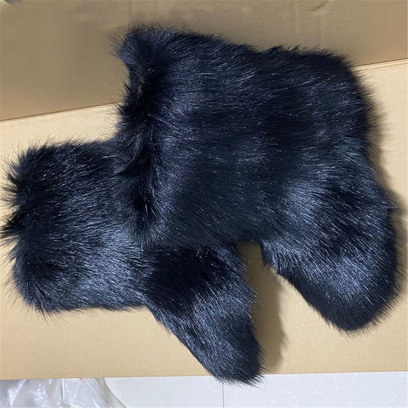 ChicWind Women's Faux Fur Winter Boots - Warm Mid Calf Snow Boots for Indoor & Outdoor Use - Perfect for Snowy Days, Casual Wear & Cold Weather Fashion