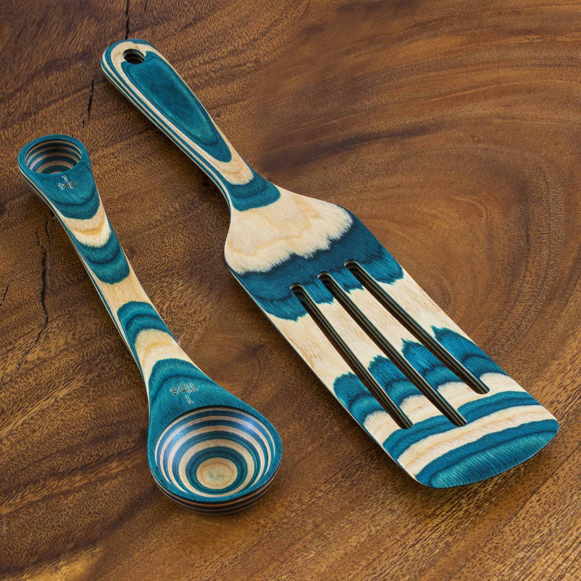 Baltique® Mykonos Collection 2-Piece Utensil Set - Premium Stainless Steel Kitchen Tools for Cooking & Serving - Perfect for Home Chefs & Dinner Parties