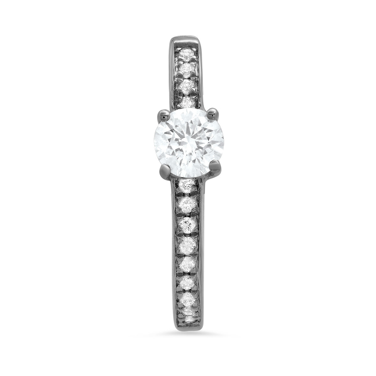 Large Maasai Hoop Earrings with Round White Diamonds and Pavé Setting - Perfect for Weddings, Parties & Special Occasions
