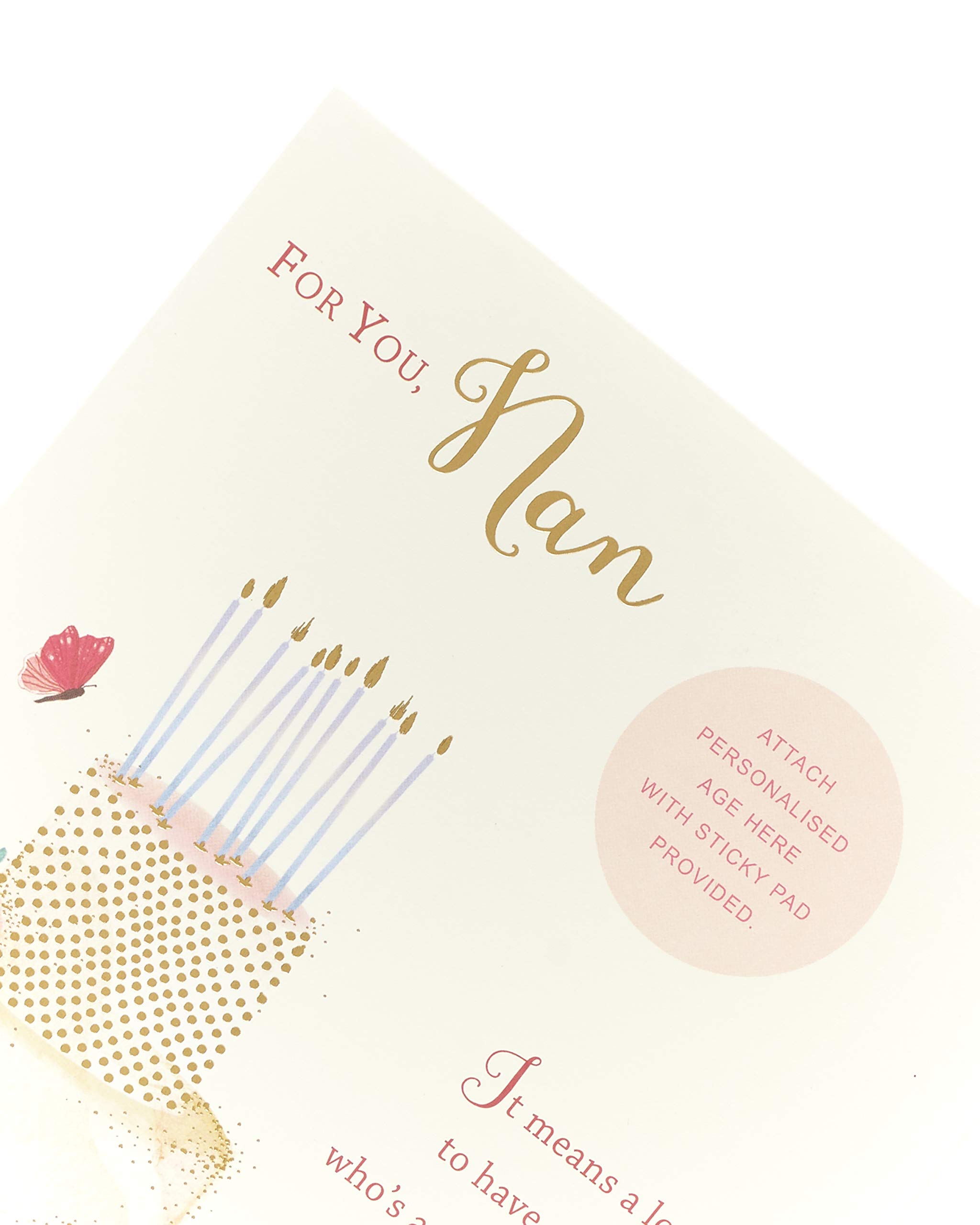 Personalized Birthday Card for Nan - Custom Nan Card with Heartfelt Verse - Choose Age (40th, 50th, 60th, 70th, 80th, 90th) - Perfect Gift for Grandma, Mother's Day & Special Occasions