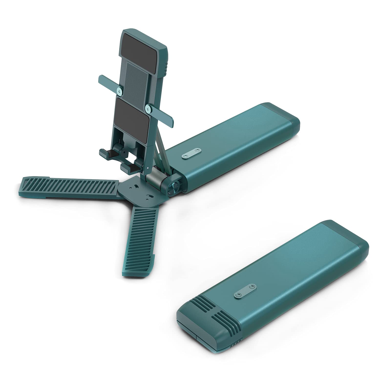 Foldable Adjustable Anti-Slip Phone Stand - Portable Mobile Phone Holder for iPhone Samsung Tablets - Perfect for Home Office, Travel, and Outdoor Video Watching