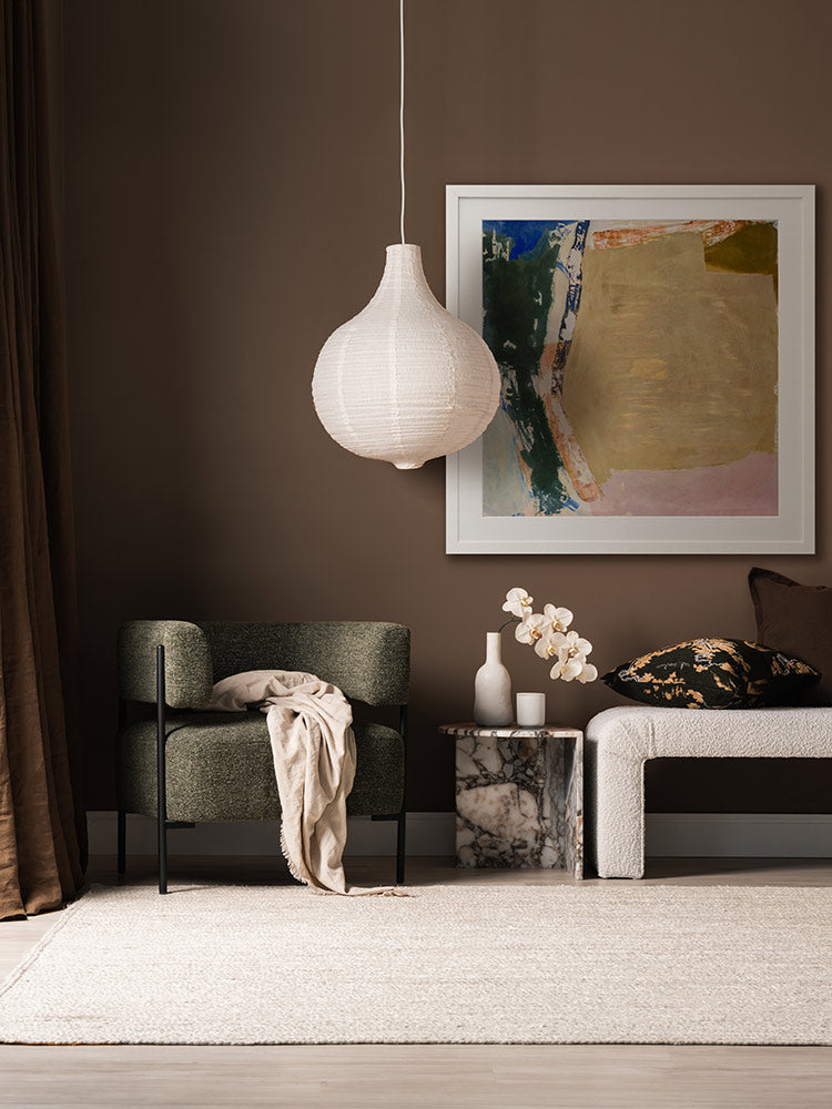 Desert Blush II Framed Wall Art Print - Modern Abstract Landscape Painting for Living Room, Bedroom & Office Decor
