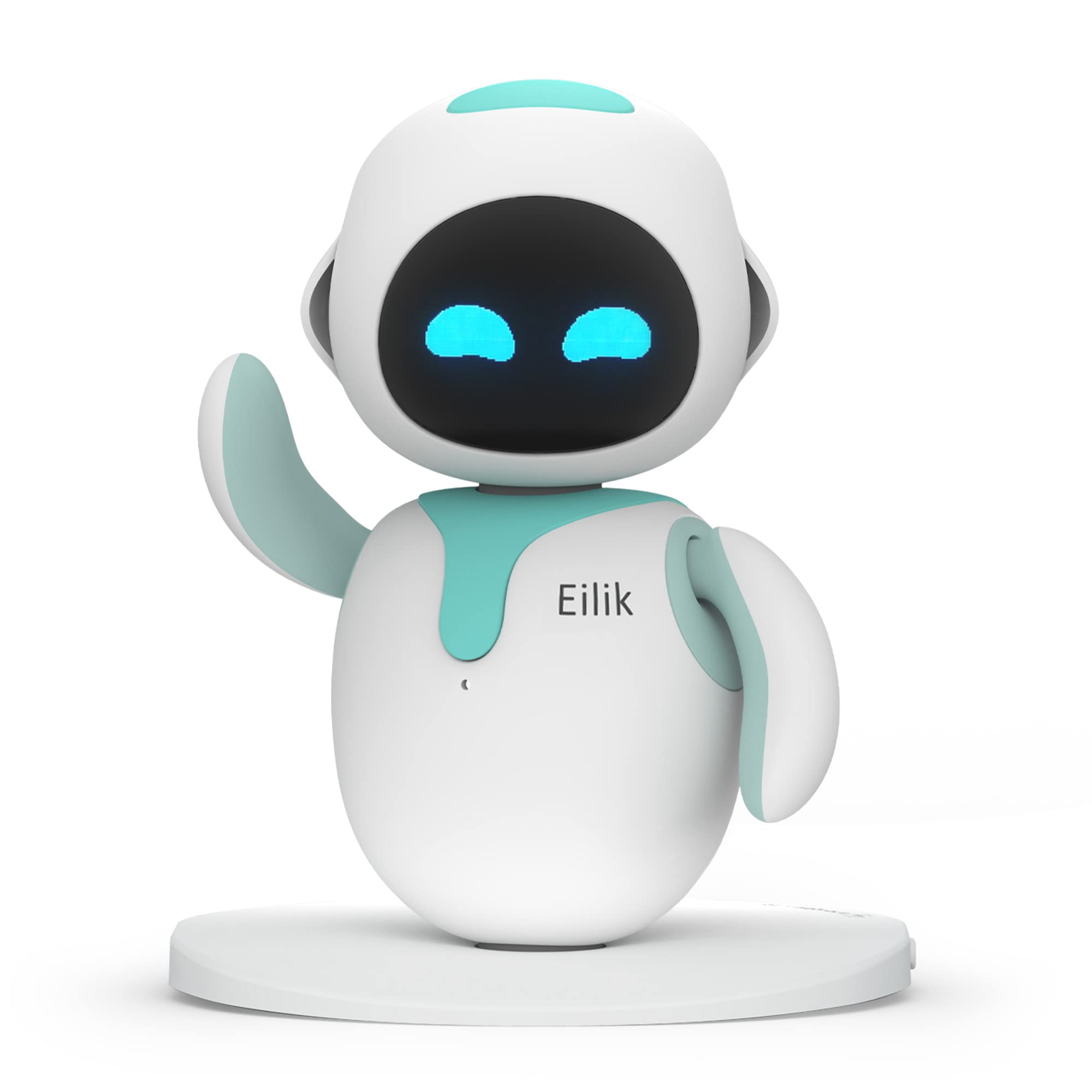 Eilik - Interactive Robot Pet Toy with Emotions, Animations & Mini Games | Smart Desk Companion for Kids & Adults | Perfect Gift for Holidays, Birthdays & Everyday Fun | Play, Learn & Relax at Home or Office