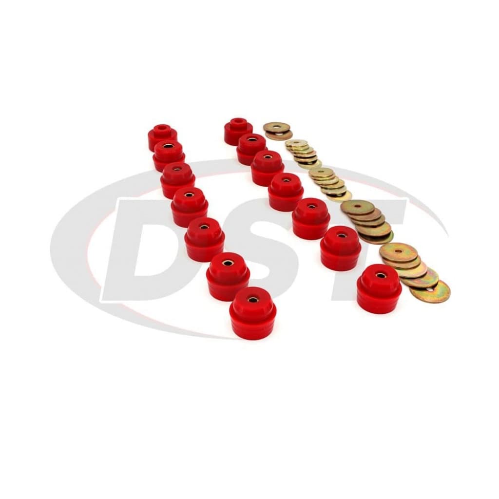 Energy Suspension Body Mount Set for 1982-1987 Buick Regal - Polyurethane Bushings Kit (Part# 3.4141R) | Improves Ride Comfort & Reduces Vibration - Perfect for Classic Car Restoration & Performance Upgrades