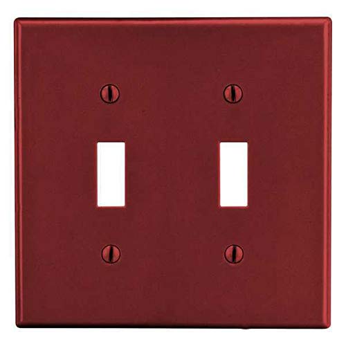 Red Toggle Switch Wall Plate Cover - Durable Electrical Outlet Cover for Home, Office & Industrial Use - Easy Installation & Modern Design