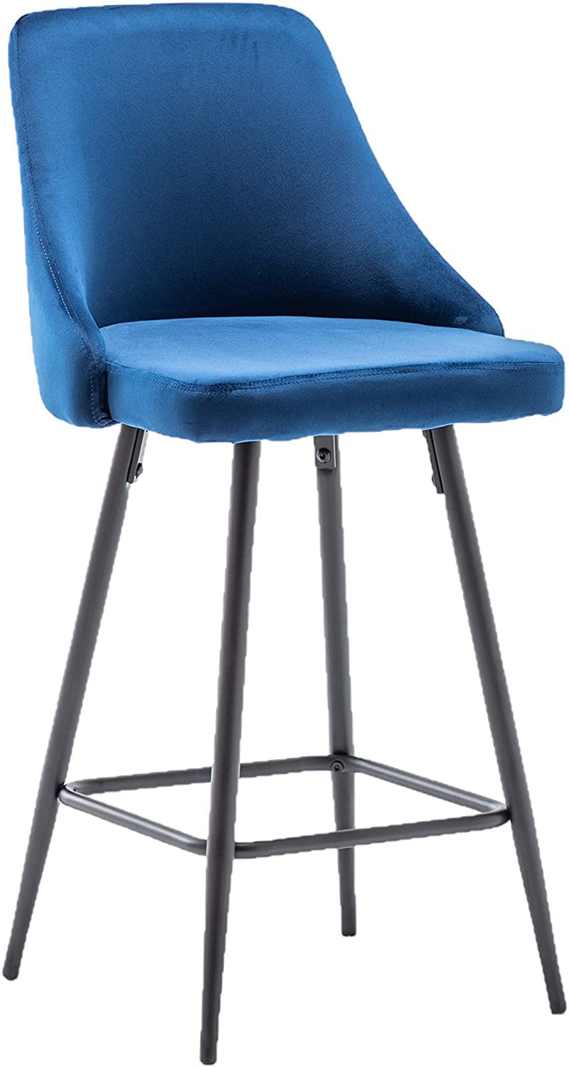BTEXPERT Set of 4 Premium Upholstered Dining Bar Stools - 25