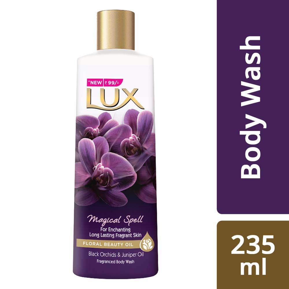 Lux Magical Spell Body Wash with Black Orchids & Juniper Oil - 8oz/235ml - Moisturizing & Aromatherapy Shower Gel for Relaxation & Self-Care Rituals