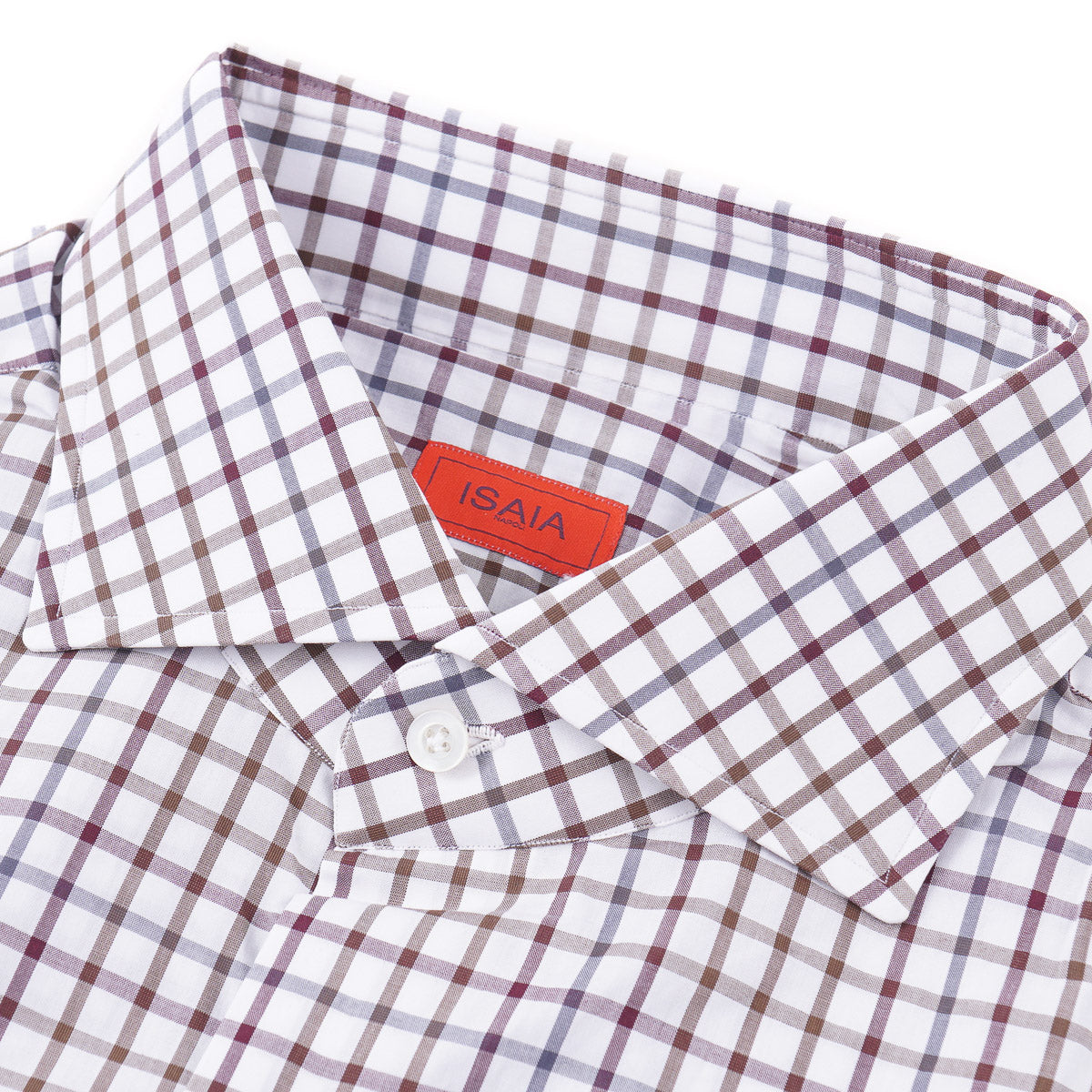 Isaia Tailored Fit 'Mix' Cotton Shirt for Men - Premium Slim Fit Button Down Dress Shirt for Business & Casual Wear