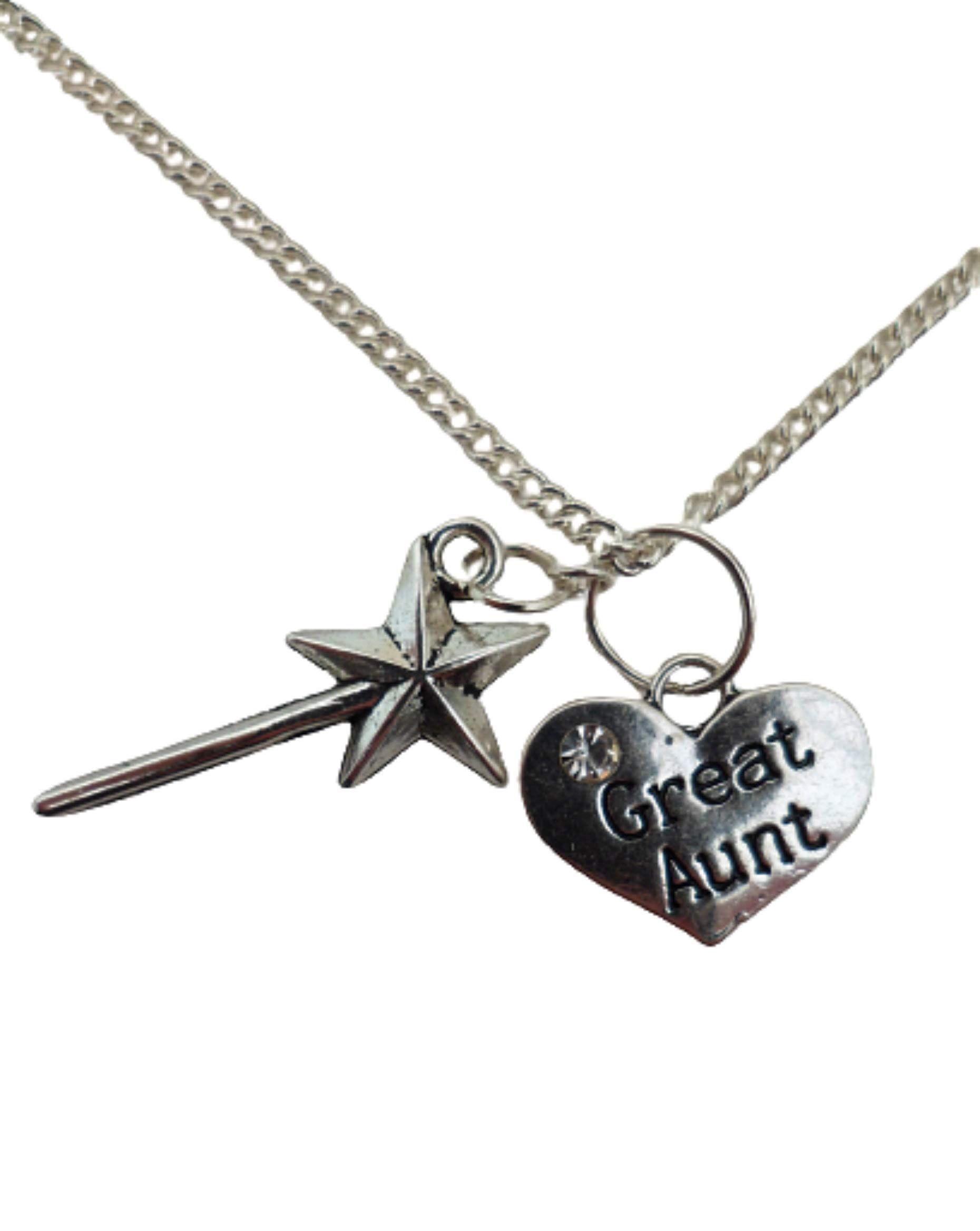 Elegant Silver Plated Heart Charm Necklace with Gemstone Accent - Perfect Gift for Aunts, Valentine's Day & Special Occasions