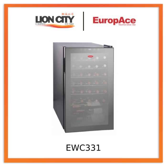 Europace EWC331 18-Bottle Dual Zone Wine Cooler Refrigerator - Perfect for Home, Office, or Restaurant Wine Storage