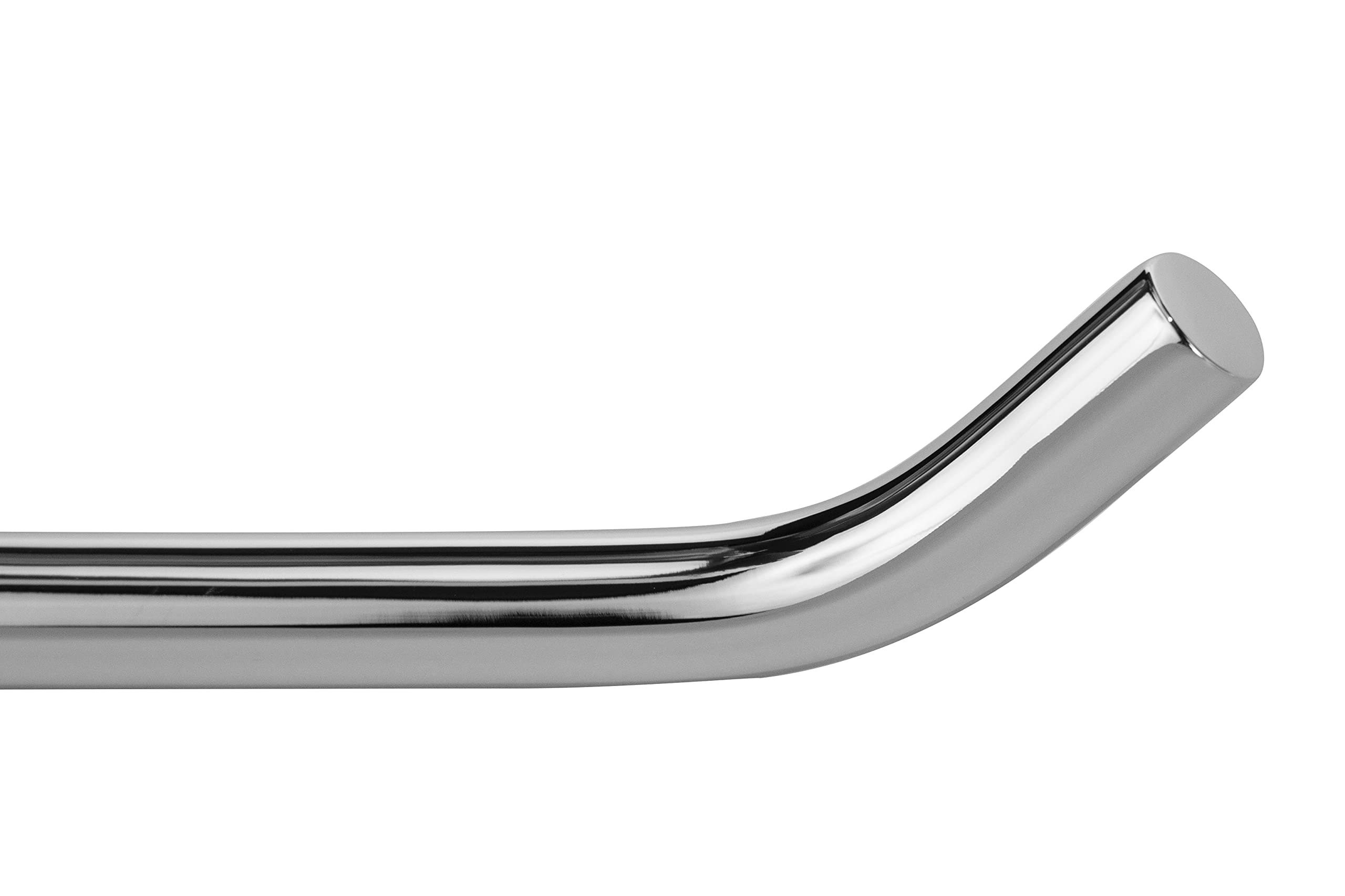 HELVEX Integra Collection Small Towel Bar - Chrome Bathroom Towel Holder - Modern Bathroom Hardware for Small Spaces - Perfect for Bathrooms, Powder Rooms & Guest Baths