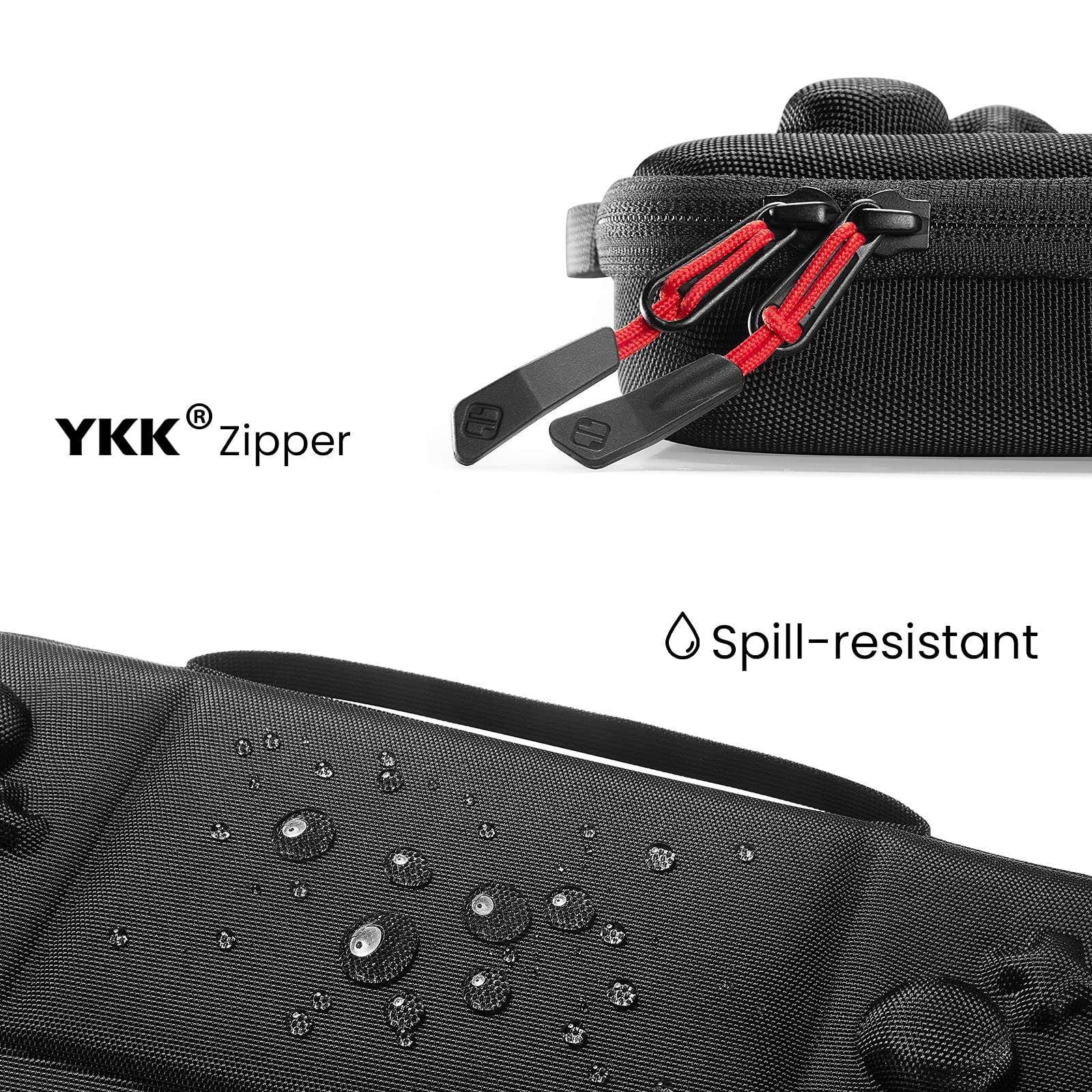 tomtoc Hard Shell Protective Travel Case for Nintendo Switch Split Pad Pro & Binbok Joy Pad Controllers - Shockproof Lightweight Carrying Bag with 30 Game Cartridge Slots | Perfect for Gaming On-The-Go & Travel Protection