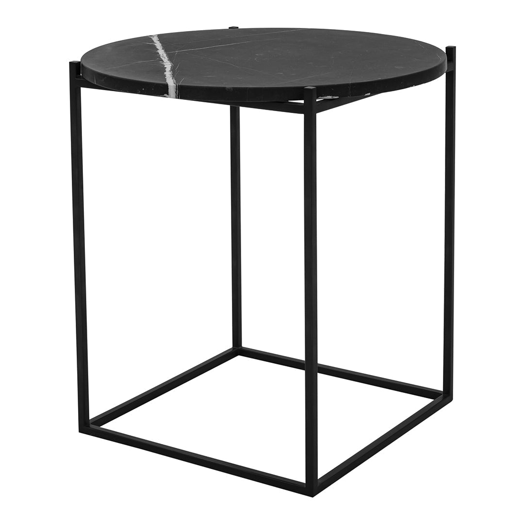 Modern Round Side Table - Small Accent End Table for Living Room, Bedroom, or Office - Perfect for Coffee, Books, and Decor