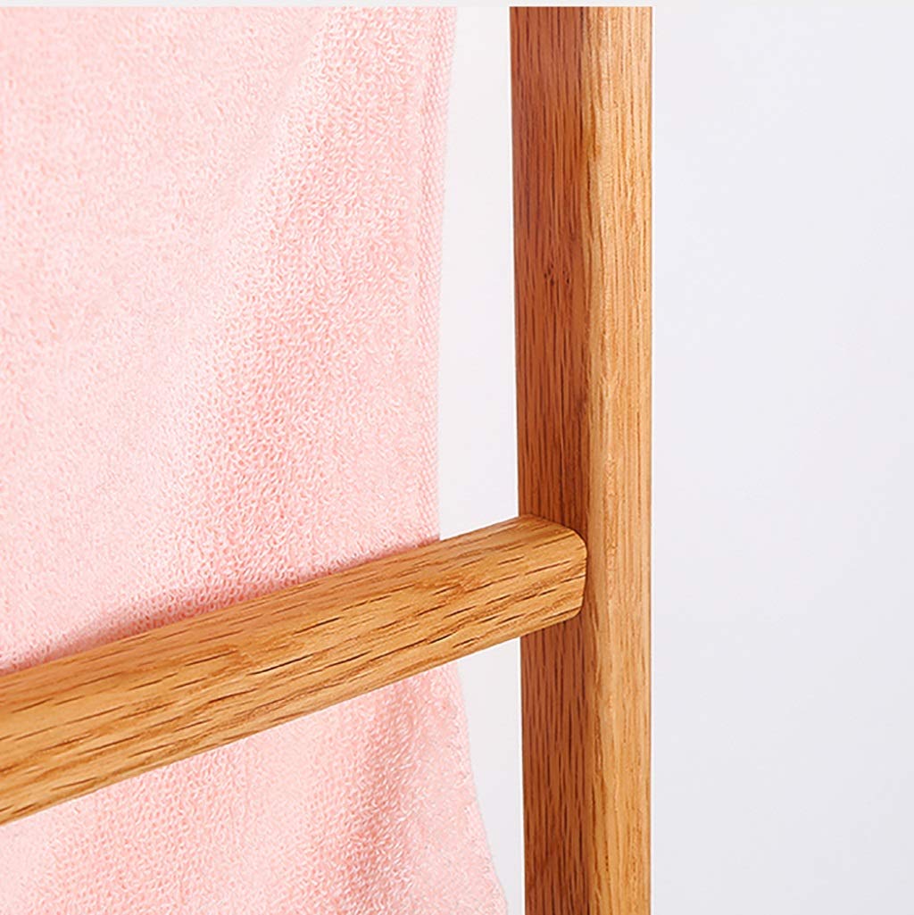 Wooden Wall Mounted Clothes Rack & Towel Holder - No Drill Installation for Bathroom, Bedroom, Dorm (Size 80x42x13cm) - Perfect for Organizing Scarves, Hats & Accessories