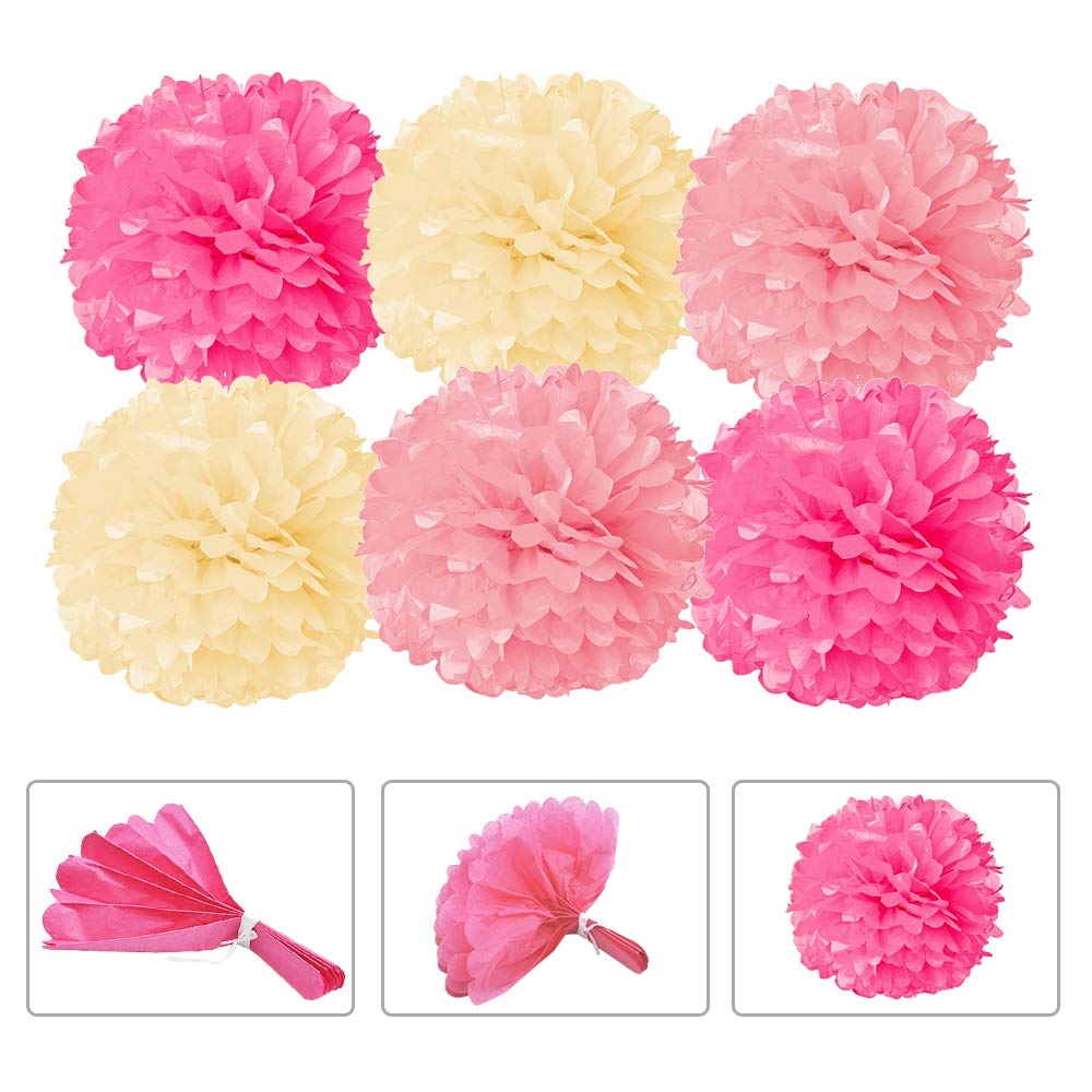 JOYIN 1st Birthday Party Decorations Kit for Girls - Includes Happy Banner, Cake Topper, Foil Balloons, Confetti, Tableware & More - Perfect for Baby's First Birthday Celebration & Photo Shoots