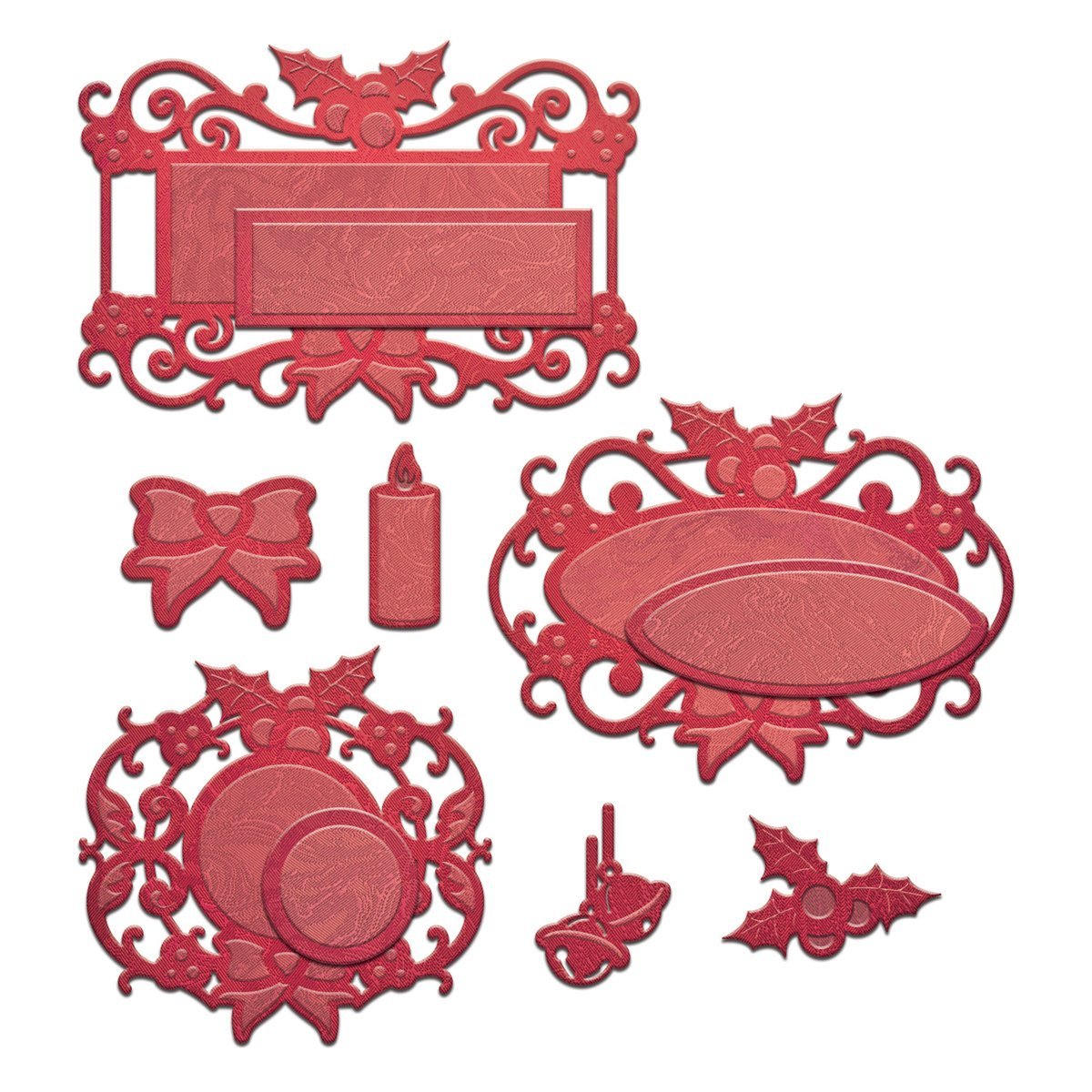 Spellbinders Holly Tags Thin Dies for Card Making - Christmas Scrapbooking & DIY Holiday Craft Projects