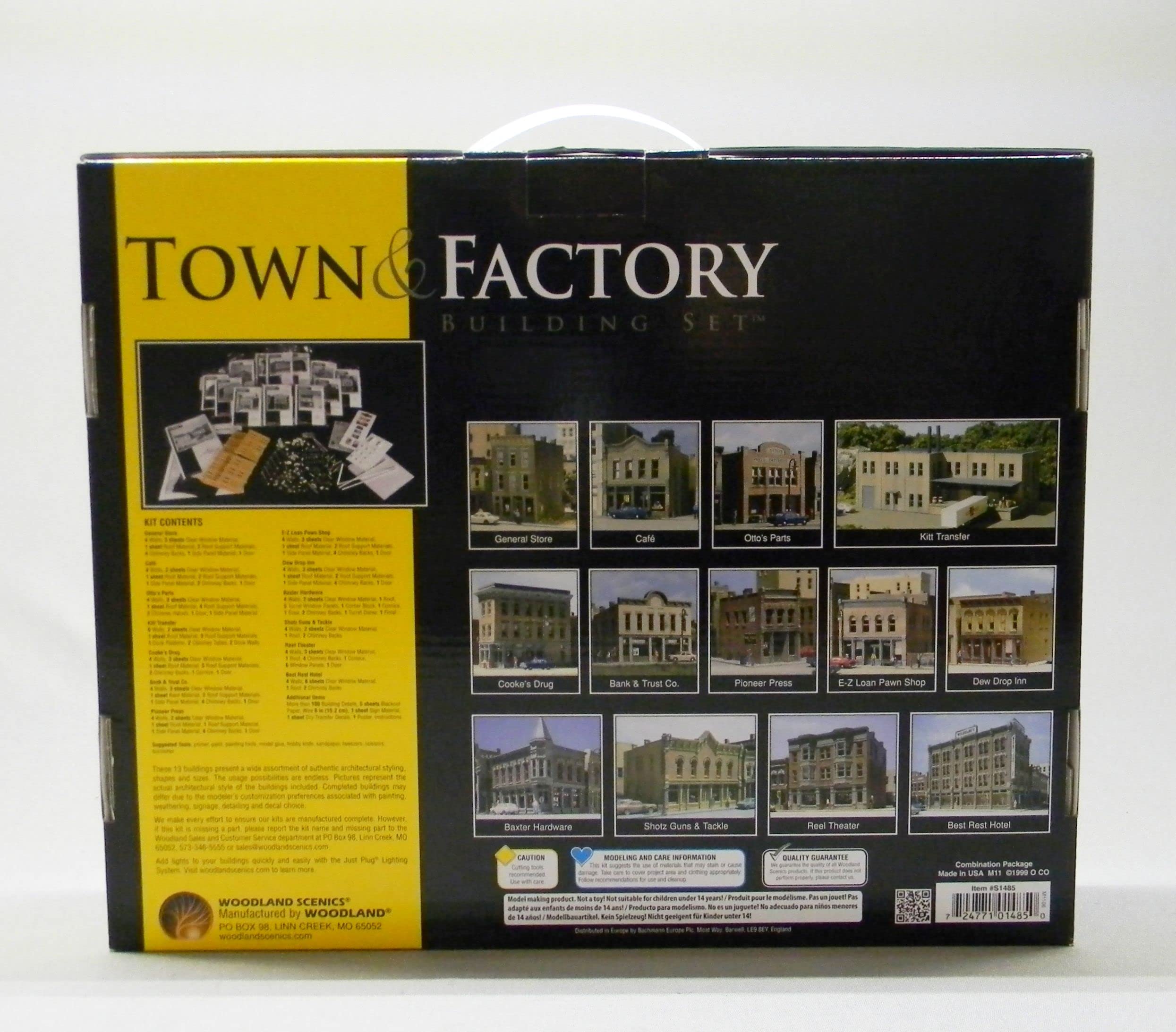 Woodland Scenics N Scale Town and Factory Building Set - Model Train Scenery Kit for Realistic Railroad Layouts | Perfect for Hobbyists, Collectors & Diorama Enthusiasts
