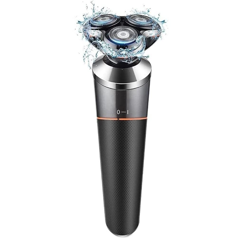 Professional 3-in-1 Electric Razor for Men - Waterproof Wet/Dry Rechargeable Beard Trimmer with Nose & Ear Hair Attachment - Perfect for Travel, Gym & Daily Grooming Routine