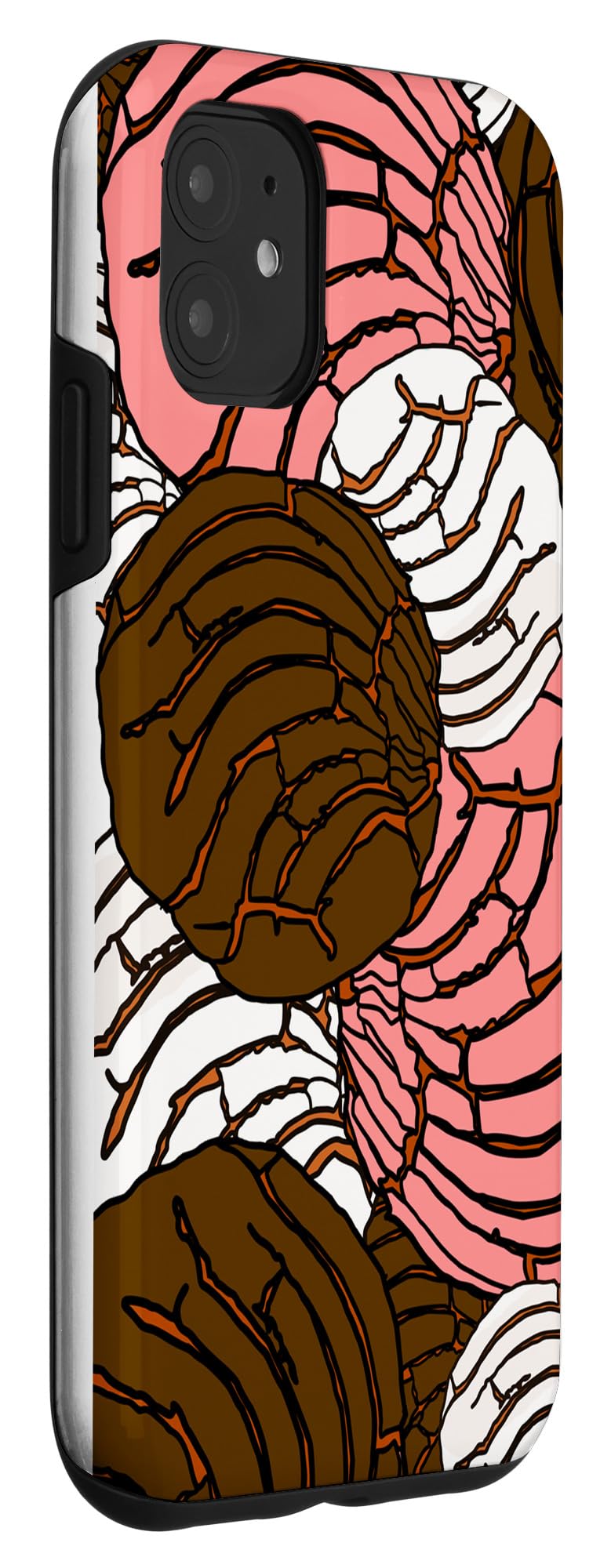 iPhone 11 Case with Mexican Concha Bread Design - Cute Pan Dulce Phone Cover for Women & Girls - Perfect for Baking Enthusiasts & Food Lovers