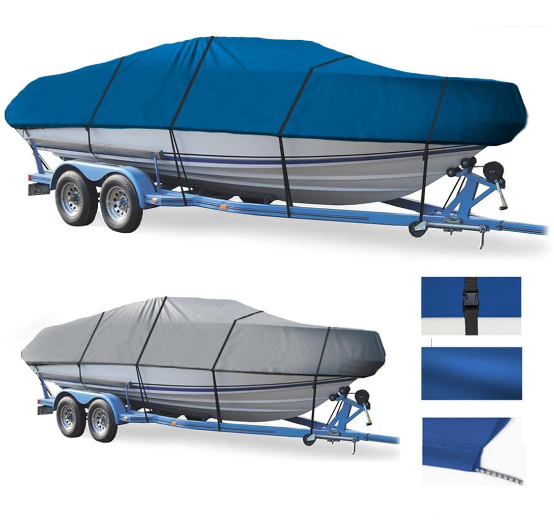 SBU Boat Cover for Nitro by Tracker Marine 170 TF (1991-1997) - Waterproof, UV-Resistant, Durable Protection for Fishing & Outdoor Storage