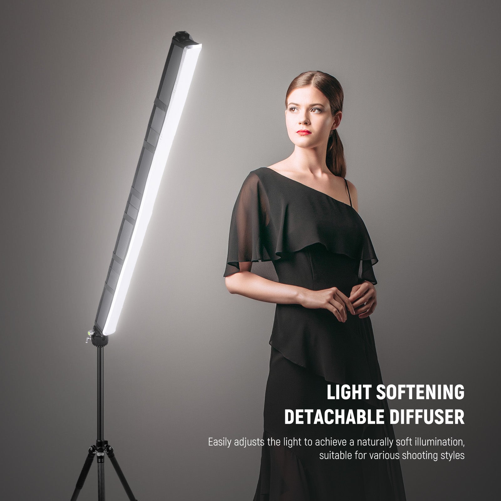 NEEWER NS10S LED Light Diffuser Kit for TL120C - Softbox Lighting Accessories for Photography & Videography - Perfect for YouTube, TikTok, and Studio Shooting