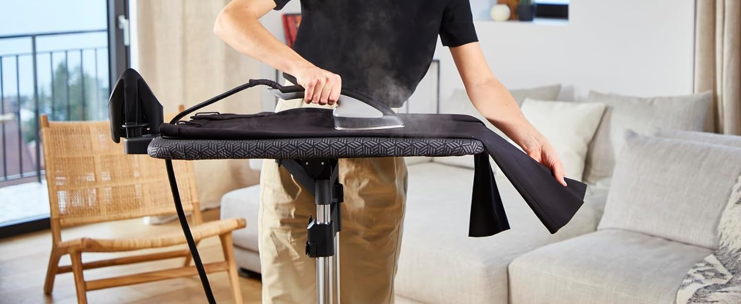 Tefal Ixeo+ All In 1 Iron & Clothes Steamer 2980W - Professional Garment Care for Wrinkle-Free Clothes at Home & Travel