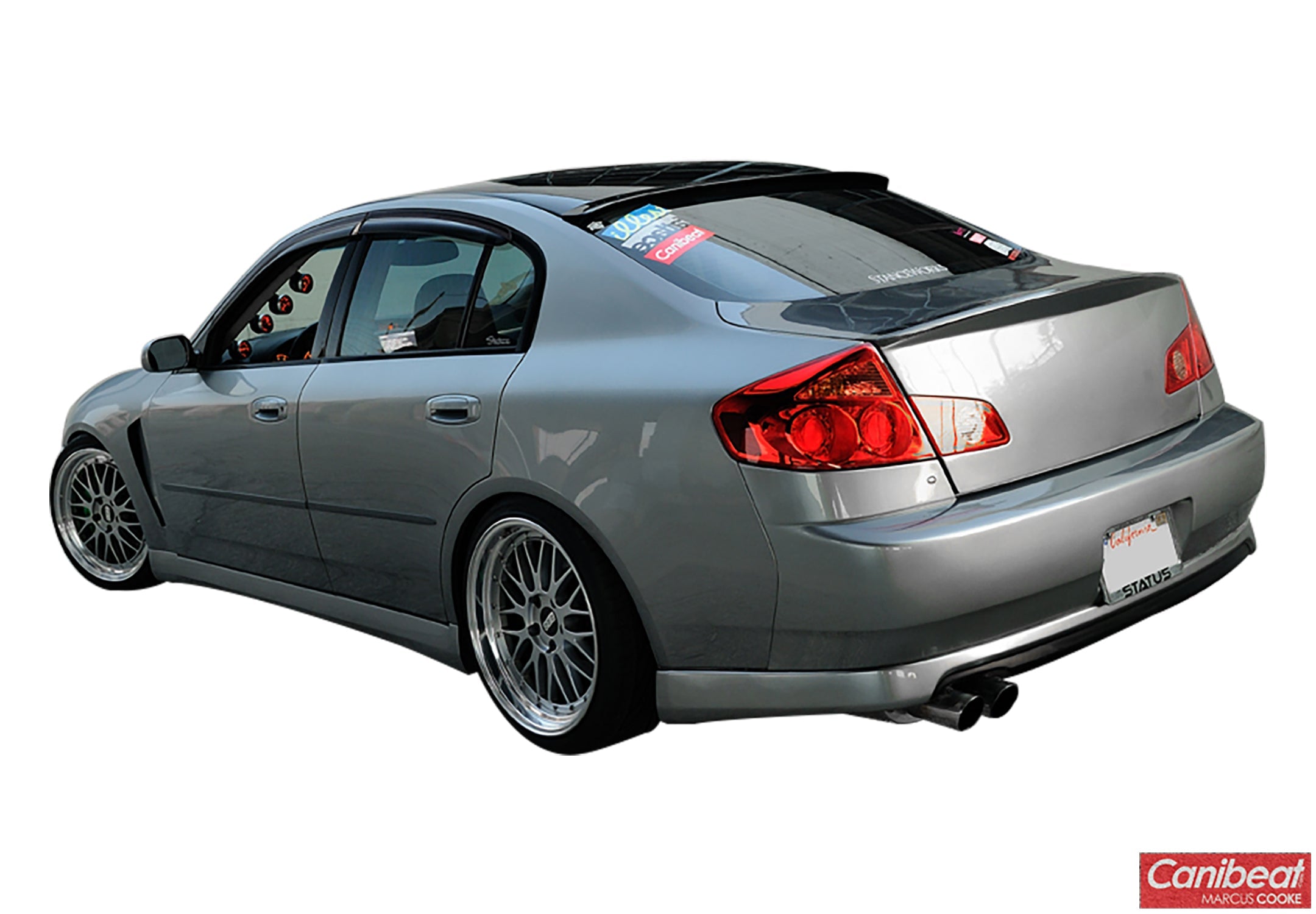 2007-2008 Infiniti G35 Sedan Rear Roof Spoiler Wing - High Performance Carbon Fiber Trunk Lip for Enhanced Aerodynamics - Perfect for Car Enthusiasts & Street Racing