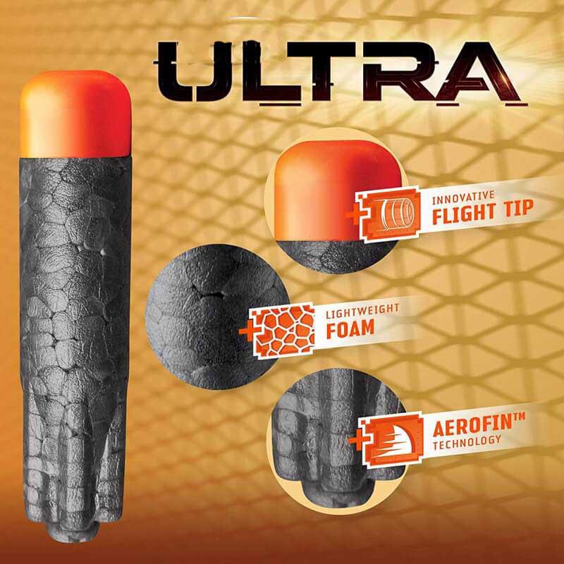 Ultra Dart Refill Ammo Pack - 200 High-Performance Foam Darts for Nerf Guns | Compatible with Elite 2.0, Rival Series | Perfect for Outdoor Battles, Target Practice & Family Game Nights