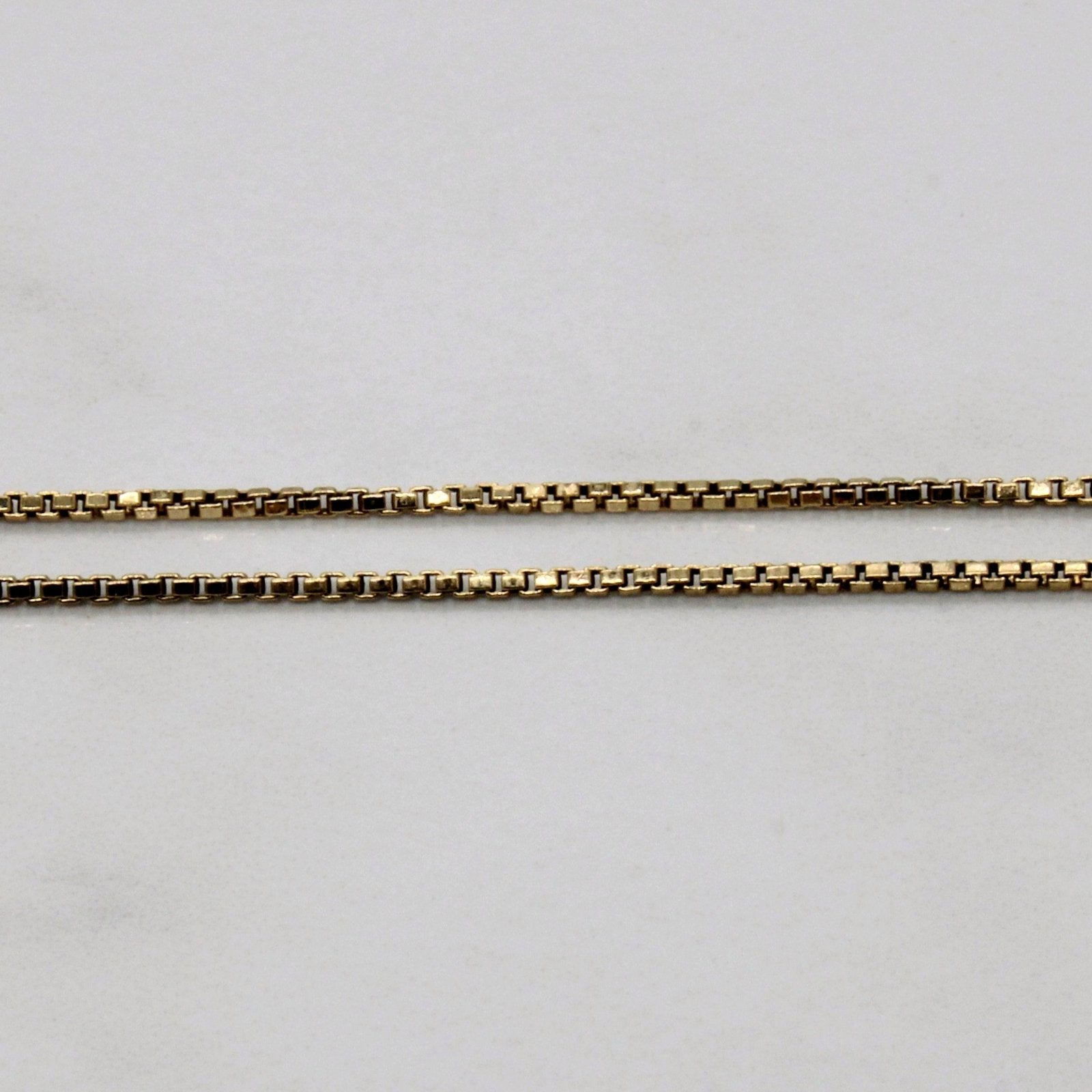 10K Yellow Gold Box Link Chain Necklace 18 Inches - Elegant & Durable Jewelry for Women, Perfect for Everyday Wear, Gifts & Special Occasions