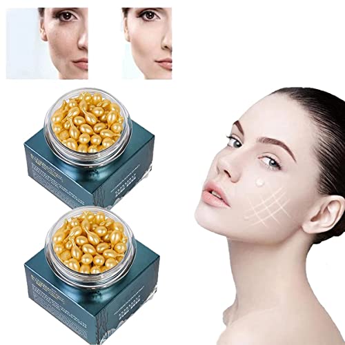 Snake Venom Extract Serum Capsules for Eyes - Anti-Wrinkle, Anti-Aging & Moisturizing Essence with Fullerene & Sheep Placenta - Intensive Facial Serum Collagen Cream (60 Capsules) - Perfect for Night Skincare Routine & Reducing Fine Lines